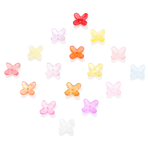 Zhubi manik kaca bentuk salib warna-warni 10X12MM warna ajaib manik Spacer kristal semanggi untuk pembuatan DIY - Product Image 5