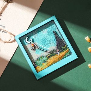 กรอบรูปลายการ์ตูนน่ารักแวนโก๊ะ3D สติกเกอร์ติดตู้เย็นภาพวาดที่มีชื่อเสียงของตกแต่งตู้เย็นแม่เหล็กสุดสร้างสรรค์ - Product Image 6