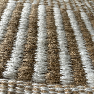 พรมปอกระเจาและขนสัตว์ธรรมชาติพรมปูพื้นแบบเส้นใยรีไซเคิลสำหรับบ้านสำนักงานห้องนั่งเล่นพรมรักษ์โลก - Product Image 1