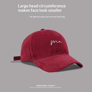 Gorra de Béisbol Estilo Japonés Coreano, Simple, Unisex, para Cabezas Grandes, Parte Superior Suave, 6 Paneles, 100% Algodón, Profundidad Aumentada, Combinable con Todo, para Parejas, Protección Solar - Product Image 5