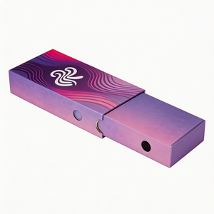 Caja de cartón kraft ecológica hecha a medida con sistema extraíble a prueba de niños para guardar artículos de papelería, bolígrafos, lápices y herramientas de arte. - Product Image 3