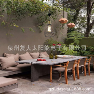 Lámpara Solar Colgante con Bombilla Incandescente, Luz de Jardín para Exteriores, Celda Solar Mono Si, 12V DC - Product Image 3
