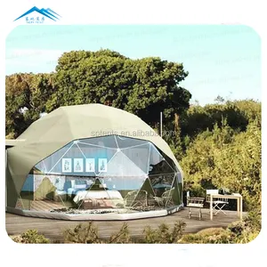 Tenda Berkemah Diameter 6M, Tenda Berkemah Luar Ruangan Portabel, Tenda Kubah Geodetik Pantai Pantai, Mudah Dirakit dan Portabel