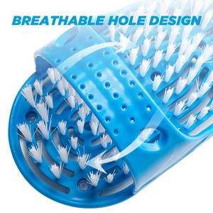 Novedad pies limpios zapatilla depurador de pies cepillo exfoliante piedra pómez plástico pie masajeador zapatilla - Product Image 4