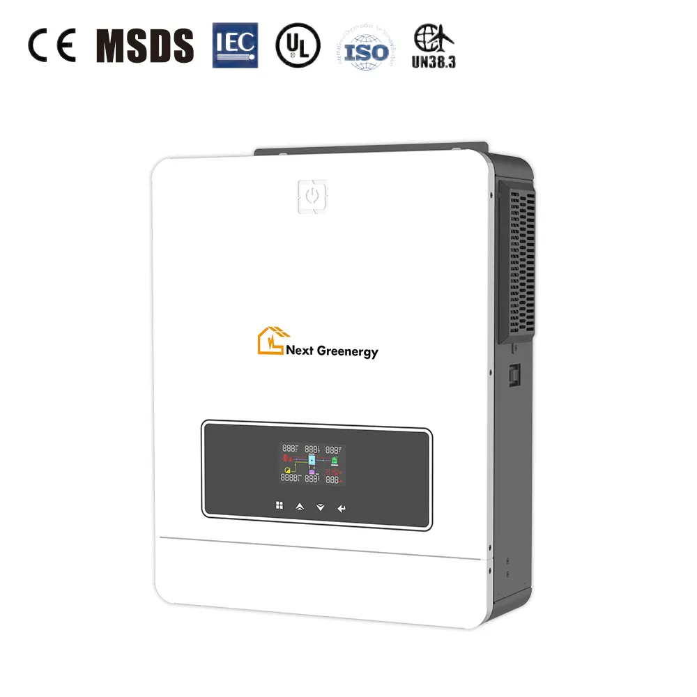6KW 10KW 15KW 20KW 25KW 30KW On Off Grid Hybrid Inverter Pure Sine Wave with MPPT Solar Energy System Power Inverters for Home