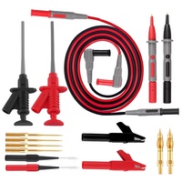 4mm fiche banane câble Test crochet pince sonde pince crocodile Kit d'outils automobile 16 en 1 multimètre Test Lead Kit