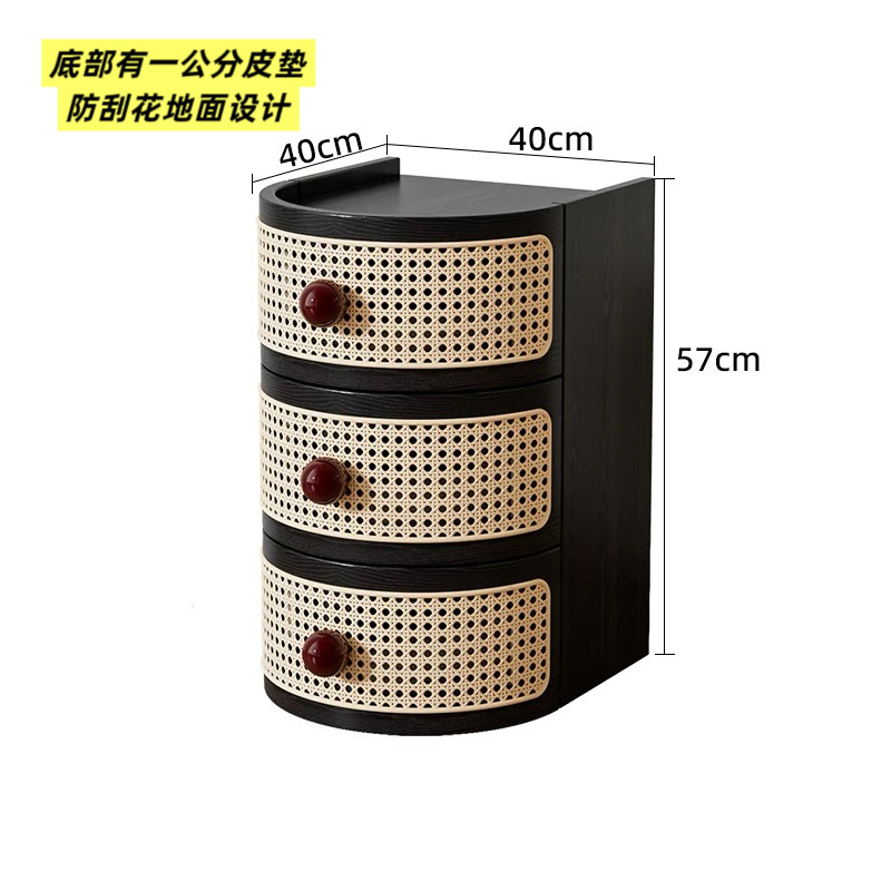 Classic Black [Triple-Layer Rattan Design]