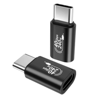 Adaptateur magnétique USB-C vers USB-C 24 broches 100W 20V 5A à charge rapide en alliage d'aluminium pour MacBook Pro Samsung pour ordinateur portable/téléphone