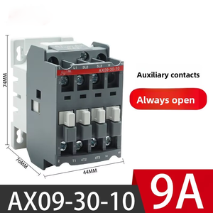 Contactor de CA AX09-30-10-80 220V, Componente de Control Eléctrico de Bajo Voltaje, Accesorios Eléctricos para Equipos Industriales, 80A - Product Image 1