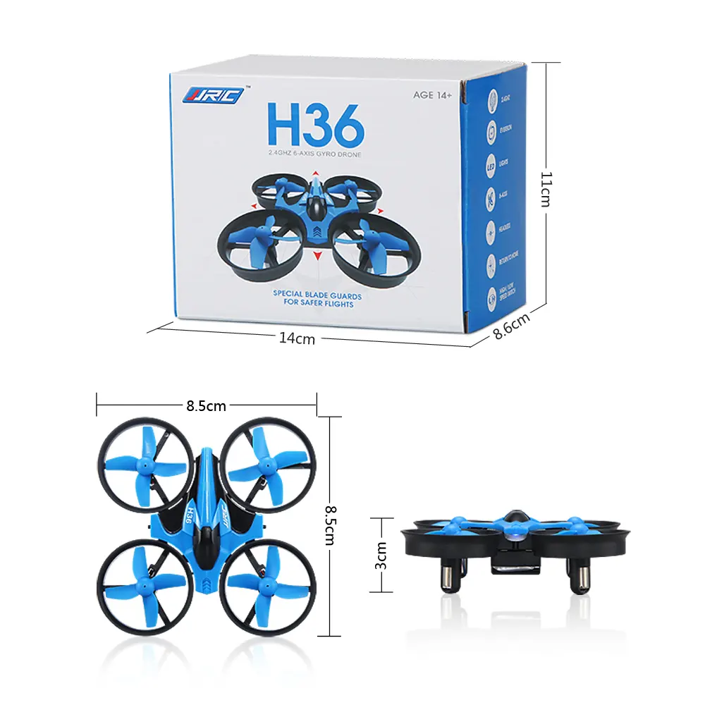 Hot 0riginal Cheap JJRC H36 Mini UFO Small Kids Drone 6 Axis Gyro Portable RC Quadcopter Headless Mode Toy Dron for Children