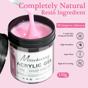 Kit d'extension d'ongles en gel acrylique 150g - Gel de construction UV/LED à retirer par trempage pour salon et <span class=keywords><strong>manucure</strong></span> DIY - Product Image 4