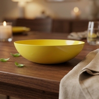 Bestwares Wholesale Bol à salade en mélamine jaune de 6 pouces, bol à céréales rond givré avec logo personnalisé, fabricant en gros
