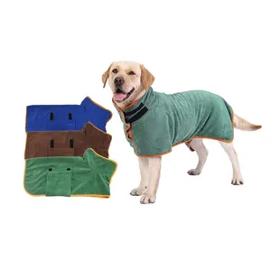 Asciugamano per accappatoio per animali domestici avvolto personalizzato cappotto per asciugare il cane accappatoio per cani Super assorbente ad asciugatura rapida accappatoio per animali domestici