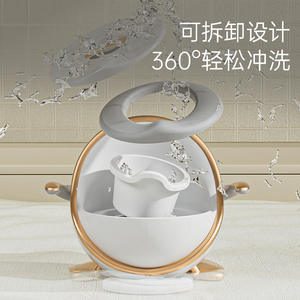 Siège de toilette pour enfants en forme de pomme, en matériau PP, avec fonction phosphorescente, pour enfants de 0 à 3 ans. - Product Image 1