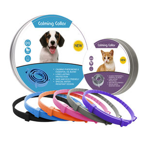 Entrega rápida Logotipo personalizado Muestra gratis Planta natural Aceite esencial Lavanda Aceite Perro gato Collar calmante para mascotas - Product Image 1