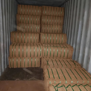 Tapis en filet de coco tissé à la main pour décoration murale rustique, accents écologiques pour la maison et esthétique côtière Boho - Product Image 1