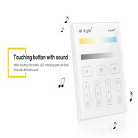 MiBOXER T2 4 Groupes CCT Intelligente À Distance De Panneau de Contrôleur de Wifi Mené Par Gradateur 2.4Hz de transmission sans fil 4 zones individuellement contrôle