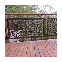 Balustrade de balcon décorative découpée au Laser, balustrade de protection pour escaliers à courbe, pour espace intérieur et extérieur