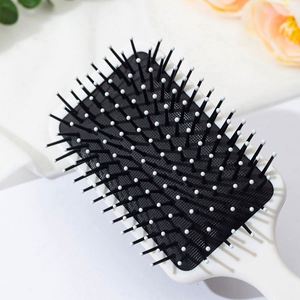 Peigne en plastique à imprimé léopard avec coussin d'air, poignée en acier antistatique, brosse à cheveux en nylon pour tous types de cheveux - Product Image 6