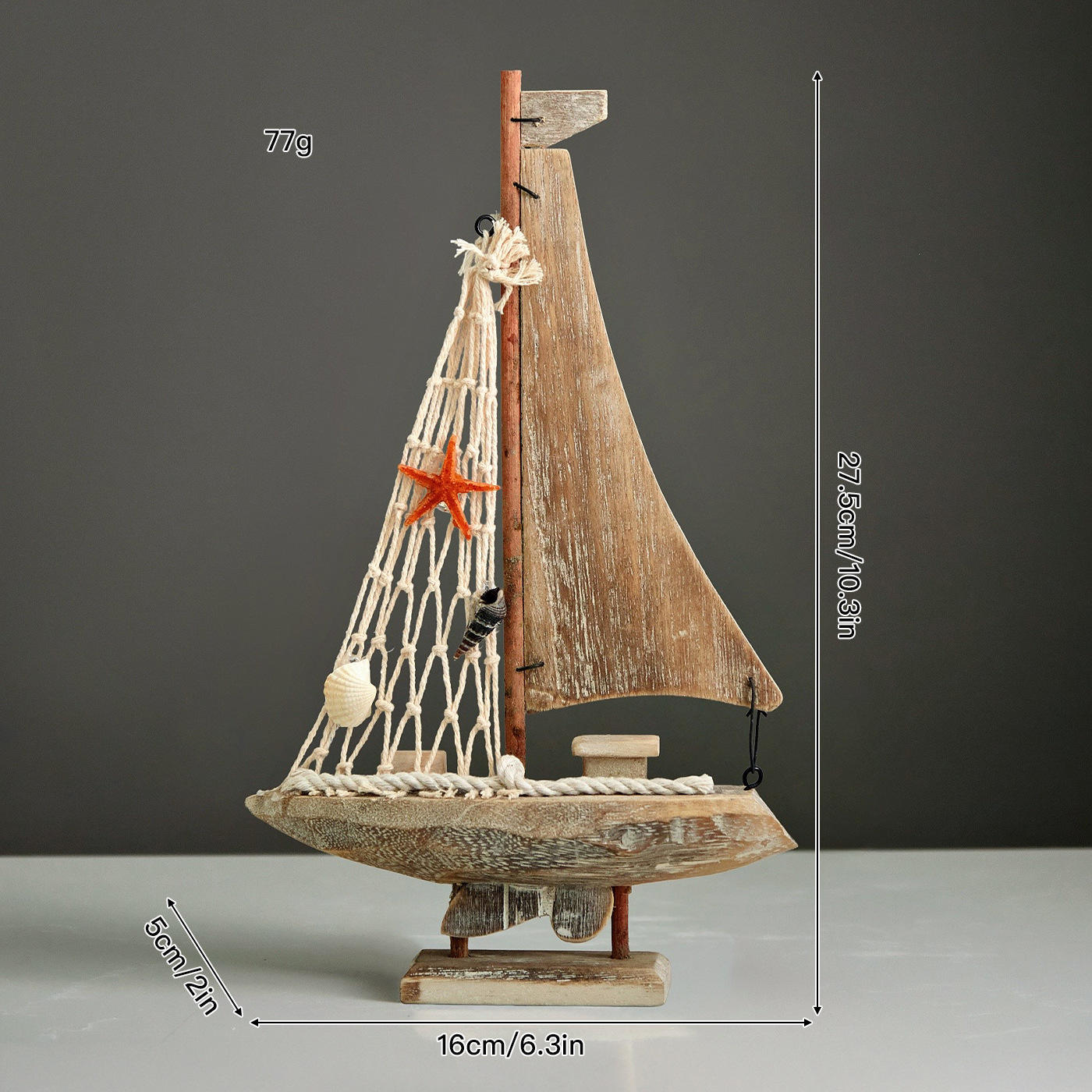 Small wooden sailboat 03