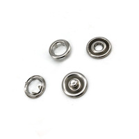 11mm acier inoxydable Non rouille métal broche anneau bouton pression 5 griffes bouton personnalisé broche bouton pression pour vêtements de bébé