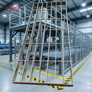 A36 Carbon Steel Sewage Grating Catwalk <b>Garden</b> Cross <b>Mesh</b> Durable Anti-Corrosion Welded Steel Grating - Product Image 3
