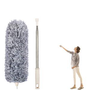 Spolverino Estensibile in Microfibra e Acciaio Inox, Modello ABX-4091, per Pulizia Ventilatori a Soffitto Alto - Product Image 4