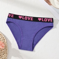Braguitas de Algodón Baratas al por Mayor, Novedad de 2026, con Cinturón de Letras para Mujer, Bikinis Elegantes, Ropa Interior de Moda para Chicas Jóvenes