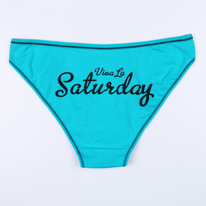 Private Label Lot <span class=keywords><strong>de</strong></span> 7 sous-vêtements féminins en coton pour tous les jours <span class=keywords><strong>de</strong></span> <span class=keywords><strong>la</strong></span> <span class=keywords><strong>semaine</strong></span> pour femmes Culottes en coton pour femmes à <span class=keywords><strong>la</strong></span> mode - Product Image 4