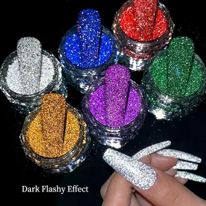 Werksverkauf direkt Poly Nail Acryl pulver Reflective Nails Glitter Powder For Sales