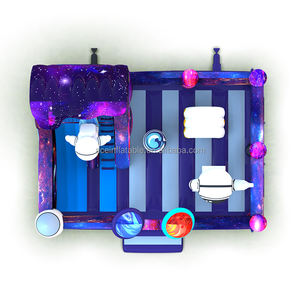 Comercial crianças ao ar livre combo bouncy jumping castle combo com slide astranaut bounce house inflável fun city playground - Product Image 6