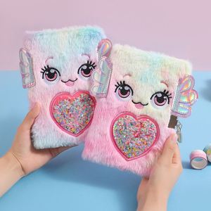 Soft Fuzzy Writing and Drawing 160 Lined Pages Kids Journal Diary with Lock for Girls Ages 6-8 - Product Image 1