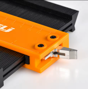 Medidor de contorno tipo empalme de 2 piezas Duplicaciones Herramienta de perfil de 5 pulgadas + 10 pulgadas Herramienta de medición de forma de regla de contorno de material plástico - Product Image 3