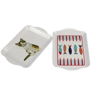 プロモーション特価 メラミン製サービングトレイ カスタムロゴ入り - Product Image 2