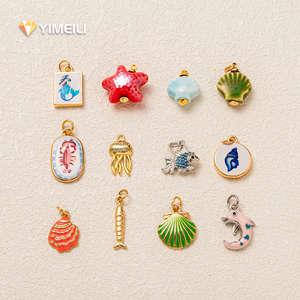 YML y nuevo modelo de mano de la serie Ocean, colgante de sirena, estrella de mar, langosta, medusas y peces, collares y accesorios - Product Image 1