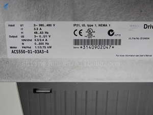สำหรับอินเวอร์เตอร์ ACS550 IP21 ซีรีส์  ขนาด 0.75-160 กิโลวัตต์  แบบสามเฟส 380-480 โวลต์ - Product Image 6