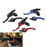 Leviers de commande de guidon en alliage d'aluminium CNC avec logo personnalisé SNOR, leviers de frein pliables pour moto, ensemble de leviers d'embrayage pour ASV