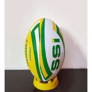 Ballon de rugby durable de qualité supérieure, design à prise souple, parfait pour les enfants, les adultes, les séances d'entraînement, les sports en intérieur et en extérieur - Product Image 1