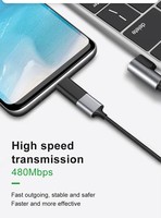 Adaptor Usb mikro ke Usb C, konverter pengisi daya aluminium mikro ke Usb C, Adaptor Usb mikro ke Usb mikro