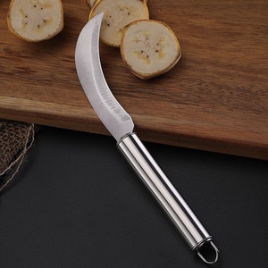มีดโค้งสแตนเลสแบบสองคมสำหรับปอกผลไม้ - Product Image 2
