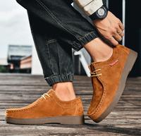 Nouvelles chaussures en cuir décontractées pour hommes chaussures de sport en cuir de style 2025