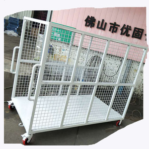 รถเข็นเก็บของเคลื่อนที่แบบกรงเคลือบผง/ชุบสังกะสีสำหรับงานหนัก - Product Image 5