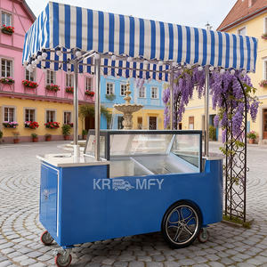 Fournisseur direct de chariot à glace solaire 2025, kiosque de vente de sucettes glacées, congélateur à gelato italien, vélo - Product Image 2