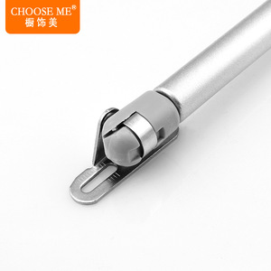 Tige de support à ressort à gaz en alliage d'aluminium argenté pour portes d'armoires et écrans pliants télescopiques - Product Image 3