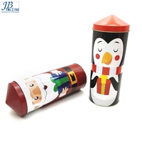 Boîte ronde de Noël pour boîte de conserve Biscuit Gif