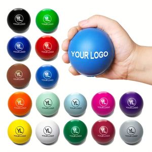 Pelota Antiestrés de Espuma de PU con Impresión Tipográfica Personalizada, Logotipo Personalizado, Juguete Divertido para la Mano, Regalo Promocional Suave Antiestrés - Opciones de Varios Tamaños - Product Image 1