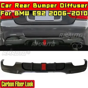 Kit de Carrocería para BMW E92 2006-2010, Protector de Parachoques Trasero con Aspecto de Fibra de Carbono, con Lámpara, Estilo MP, Protector de Parachoques, Accesorios para Automóviles - Product Image 2