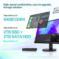 Ordinateur de bureau mini haute performance HP Zhan 66 (13e génération I5-1335U, 16 Go de RAM DDR4, 1 To de SSD) pour les bureaux professionnels