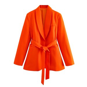 Blazer Ropa <span class=keywords><strong>de</strong></span> oficina Elegante Traje <span class=keywords><strong>de</strong></span> mujer Abrigo <span class=keywords><strong>de</strong></span> lujo Femme Womans <span class=keywords><strong>Suite</strong></span> Formal para damas Logotipo personalizado Casual Estándar Impreso - Product Image 3