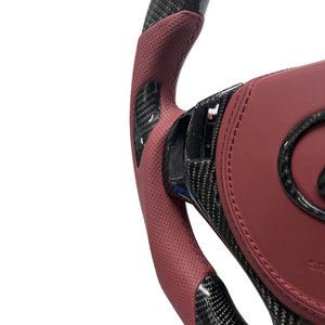 Accesorios para Auto: Volante de Cuero Rojo y Fibra de Carbono para <span class=keywords><strong>Lexus</strong></span> IS/ES/RC ES350 ES300 IS300 IS350 - Product Image 4